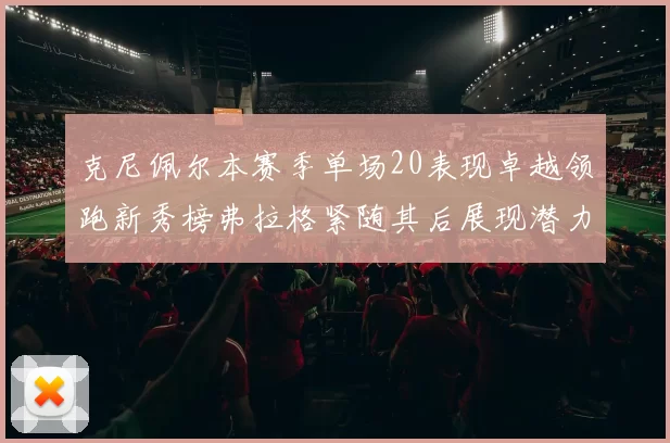 克尼佩尔本赛季单场20表现卓越领跑新秀榜弗拉格紧随其后展现潜力